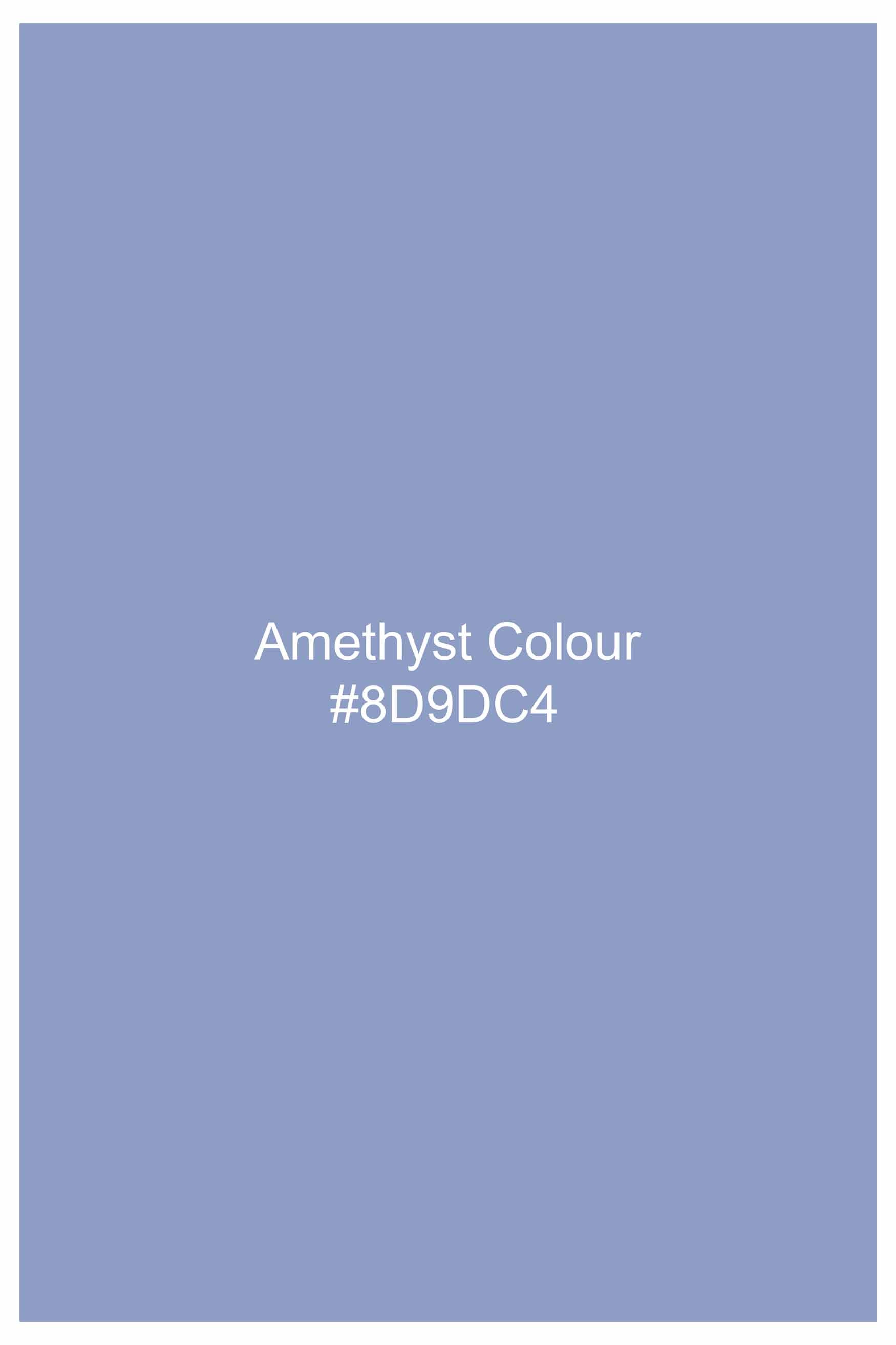 Amethyst Blue Royal Oxford Bomber Jacket