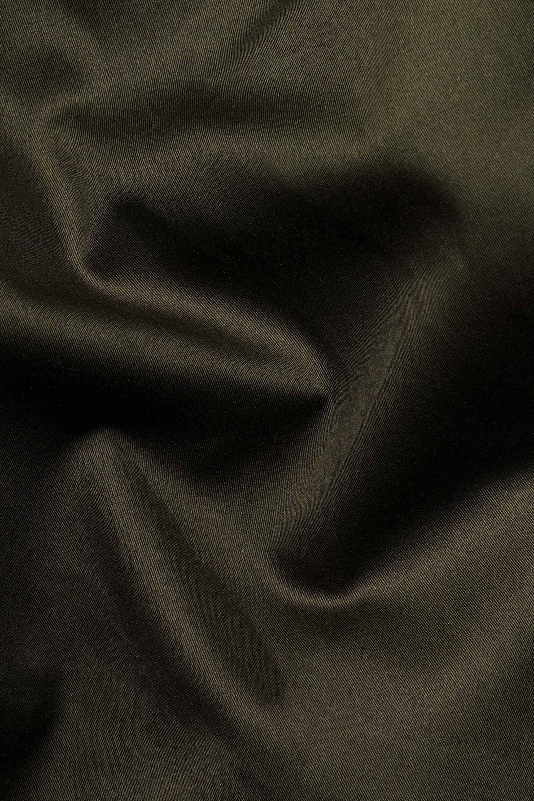 Birch Green Subtle Sheen Super Soft Premium Cotton Mandarin Shirt