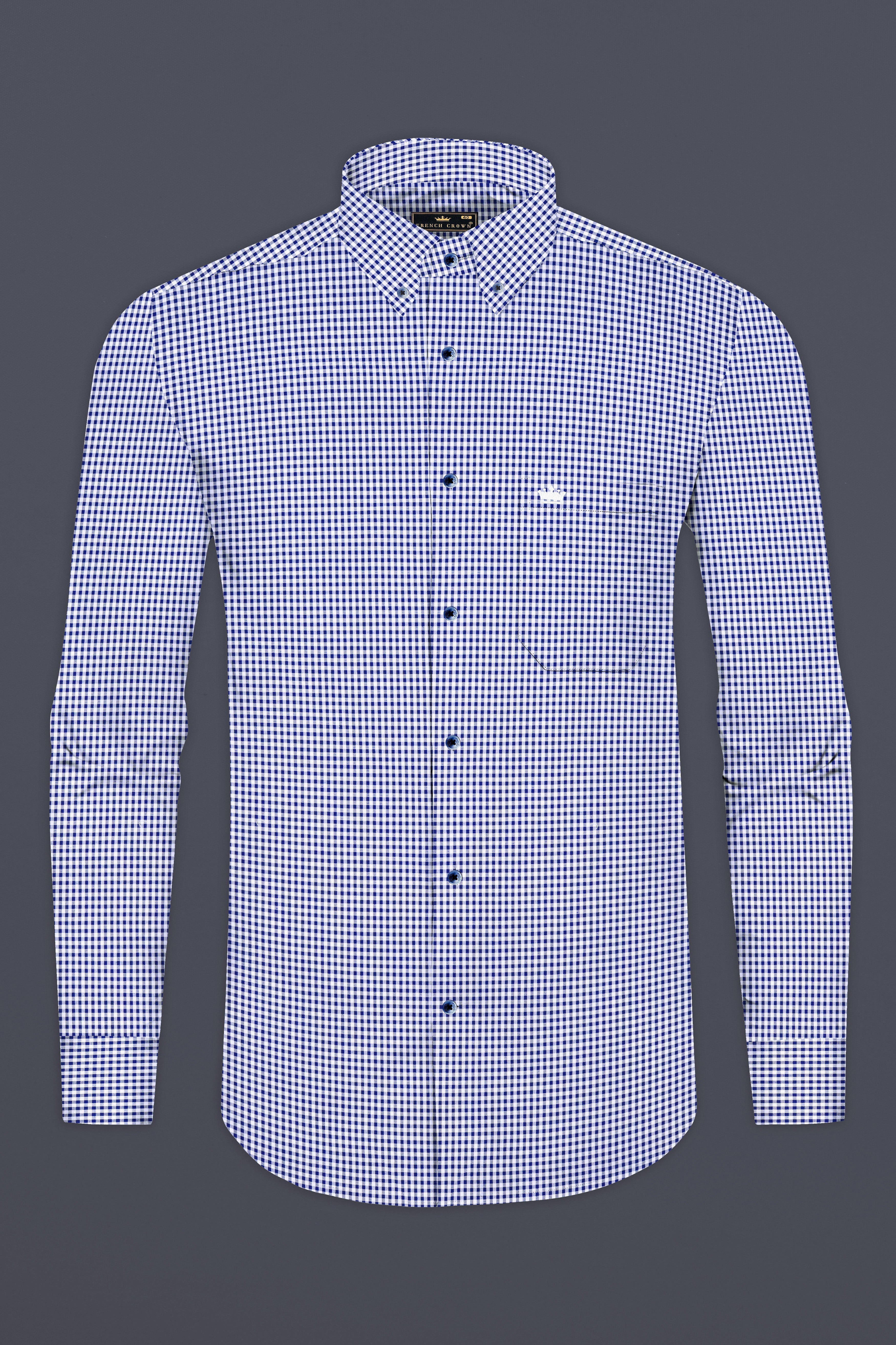 Violent Blue And Bright White Micro Checkered Giza Cotton Shirt 12927-BD-BLE-38, 12927-BD-BLE-H-38, 12927-BD-BLE-39, 12927-BD-BLE-H-39, 12927-BD-BLE-40, 12927-BD-BLE-H-40, 12927-BD-BLE-42, 12927-BD-BLE-H-42, 12927-BD-BLE-44, 12927-BD-BLE-H-44, 12927-BD-BLE-46, 12927-BD-BLE-H-46, 12927-BD-BLE-48, 12927-BD-BLE-H-48, 12927-BD-BLE-50, 12927-BD-BLE-H-50, 12927-BD-BLE-52, 12927-BD-BLE-H-52