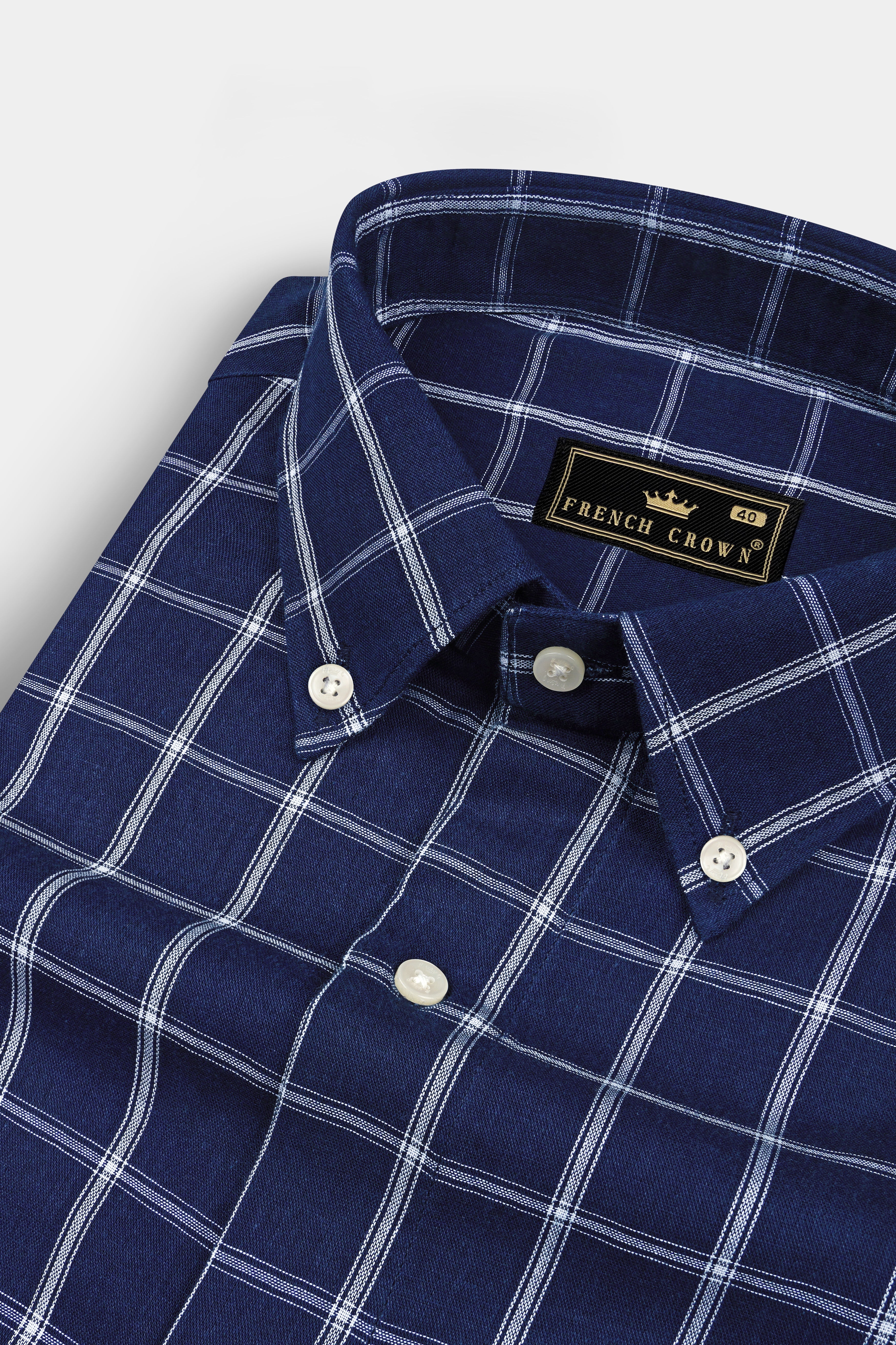 Zodiac Blue Checked Twill Premium Cotton Shirt 12958-BD-38, 12958-BD-H-38, 12958-BD-39, 12958-BD-H-39, 12958-BD-40, 12958-BD-H-40, 12958-BD-42, 12958-BD-H-42, 12958-BD-44, 12958-BD-H-44, 12958-BD-46, 12958-BD-H-46, 12958-BD-48, 12958-BD-H-48, 12958-BD-50, 12958-BD-H-50, 12958-BD-52, 12958-BD-H-52
