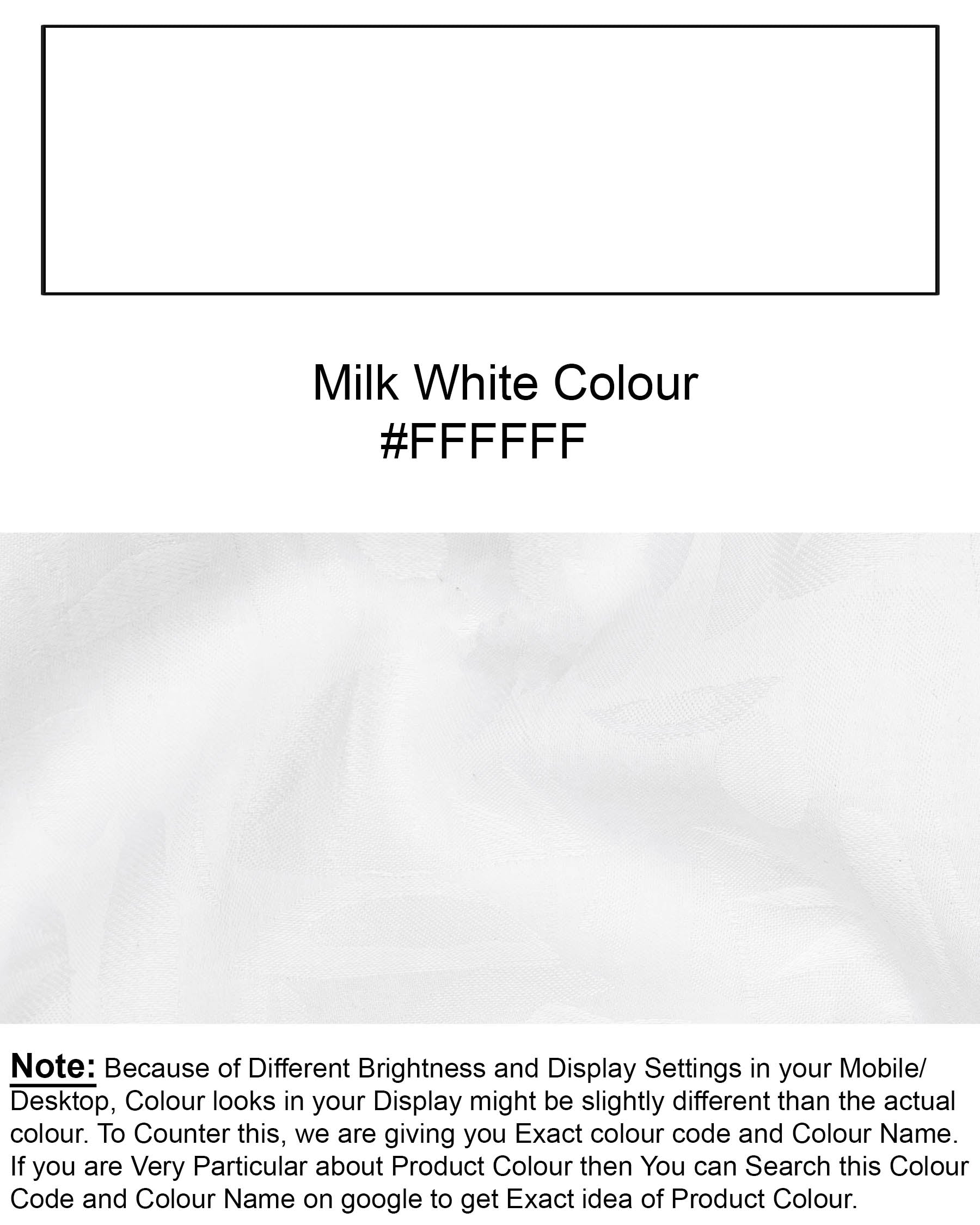 Milk White Jacquard Textured Premium Giza Cotton Shirt 6359-CA-38,6359-CA-H-38,6359-CA-39,6359-CA-H-39,6359-CA-40,6359-CA-H-40,6359-CA-42,6359-CA-H-42,6359-CA-44,6359-CA-H-44,6359-CA-46,6359-CA-H-46,6359-CA-48,6359-CA-H-48,6359-CA-50,6359-CA-H-50,6359-CA-52,6359-CA-H-52