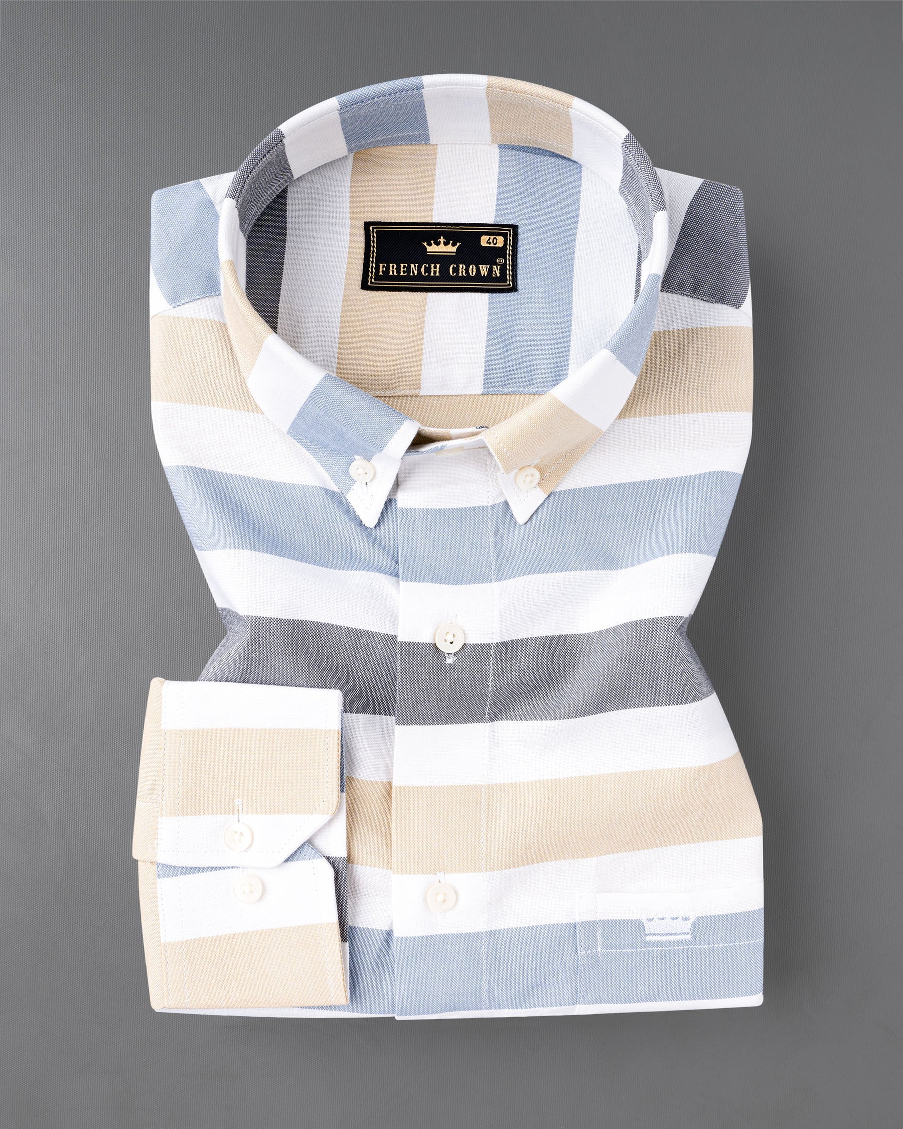 Bright White with Periwinkle Blue Multicolour Horizontal Striped Royal Oxford Shirt 7101-BD-38,7101-BD-38,7101-BD-39,7101-BD-39,7101-BD-40,7101-BD-40,7101-BD-42,7101-BD-42,7101-BD-44,7101-BD-44,7101-BD-46,7101-BD-46,7101-BD-48,7101-BD-48,7101-BD-50,7101-BD-50,7101-BD-52,7101-BD-52