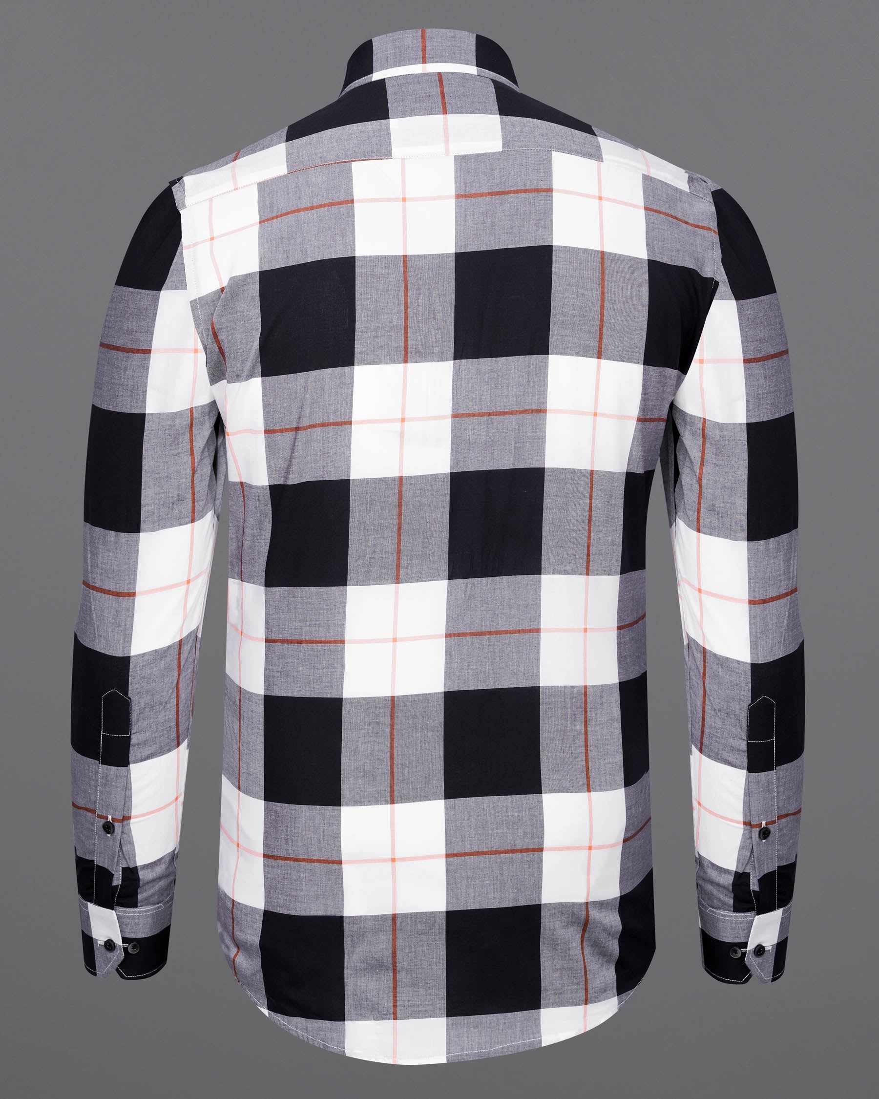 Bright White and Black Plaid Premium Cotton Shirt 7783-BLK-38, 7783-BLK-H-38, 7783-BLK-39,7783-BLK-H-39, 7783-BLK-40, 7783-BLK-H-40, 7783-BLK-42, 7783-BLK-H-42, 7783-BLK-44, 7783-BLK-H-44, 7783-BLK-46, 7783-BLK-H-46, 7783-BLK-48, 7783-BLK-H-48, 7783-BLK-50, 7783-BLK-H-50, 7783-BLK-52, 7783-BLK-H-52