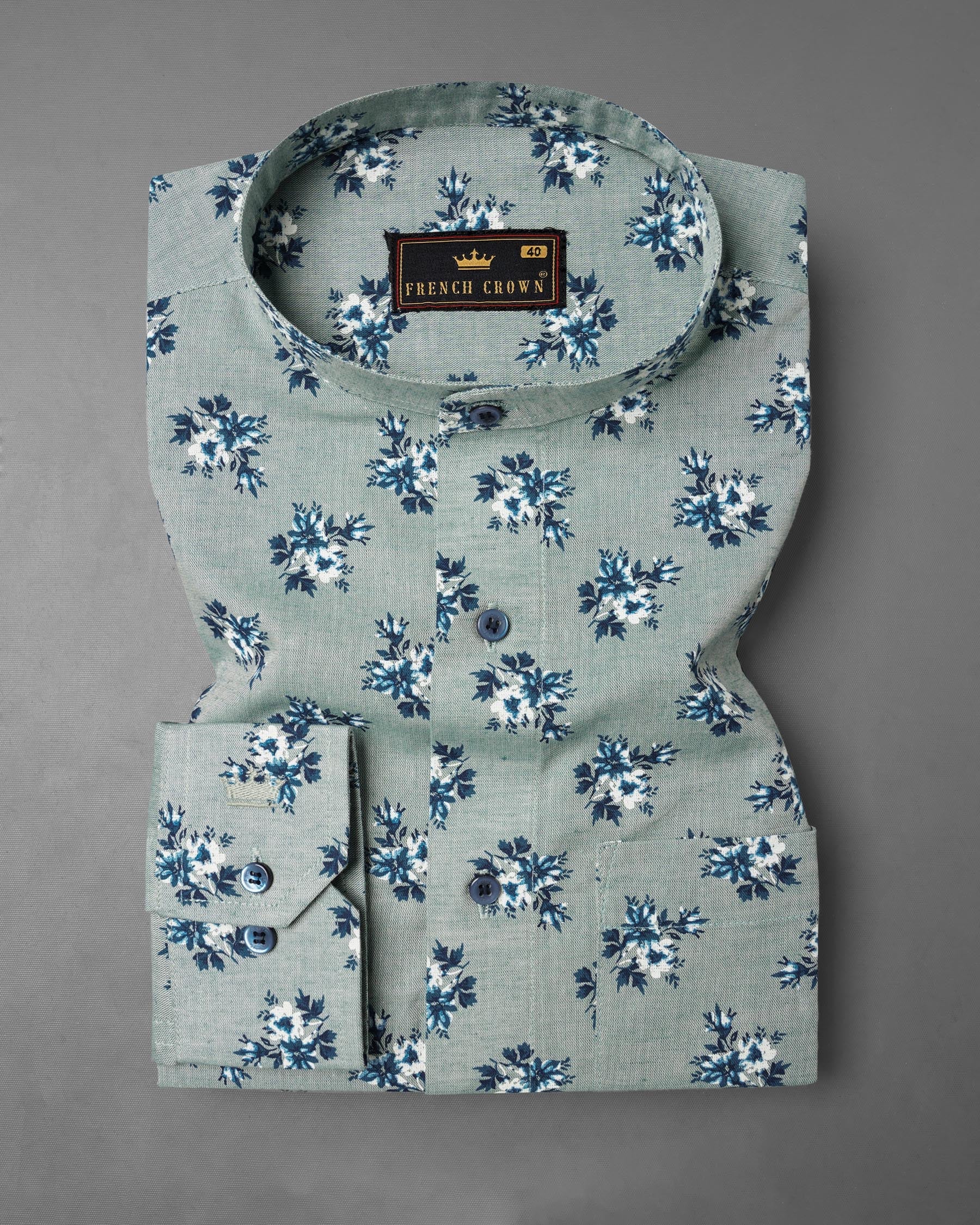 Eagle Green Floral Luxurious Linen Shirt 7861-M-BLE-38, 7861-M-BLE-H-38, 7861-M-BLE-39, 7861-M-BLE-H-39, 7861-M-BLE-40, 7861-M-BLE-H-40, 7861-M-BLE-42, 7861-M-BLE-H-42, 7861-M-BLE-44, 7861-M-BLE-H-44, 7861-M-BLE-46, 7861-M-BLE-H-46, 7861-M-BLE-48, 7861-M-BLE-H-48, 7861-M-BLE-50, 7861-M-BLE-H-50, 7861-M-BLE-52, 7861-M-BLE-H-52