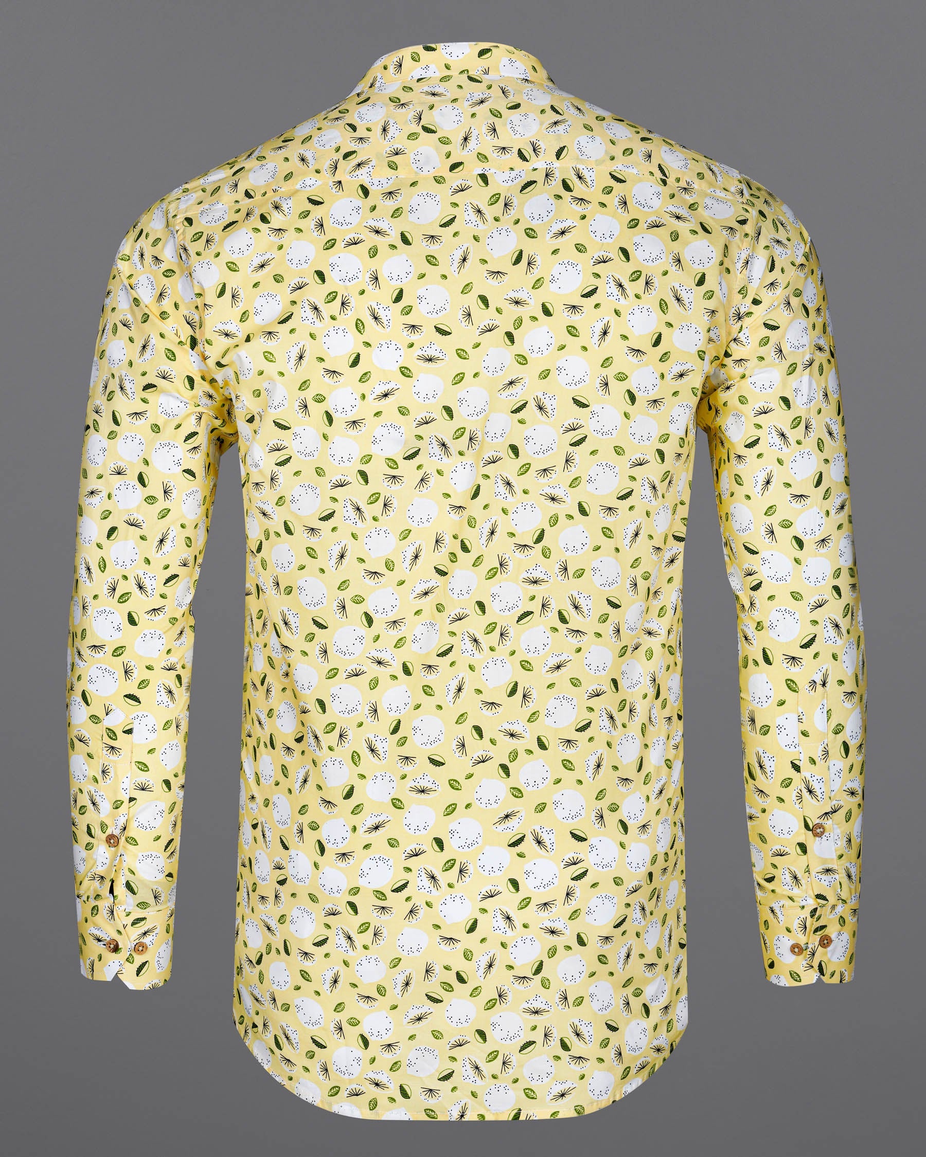 Pale Goldenrod Yellow Floral Printed Premium Cotton Kurta Shirt 7979-KS-38, 7979-KS-H-38, 7979-KS-39, 7979-KS-H-39, 7979-KS-40, 7979-KS-H-40, 7979-KS-42, 7979-KS-H-42, 7979-KS-44, 7979-KS-H-44, 7979-KS-46, 7979-KS-H-46, 7979-KS-48, 7979-KS-H-48, 7979-KS-50, 7979-KS-H-50, 7979-KS-52, 7979-KS-H-52