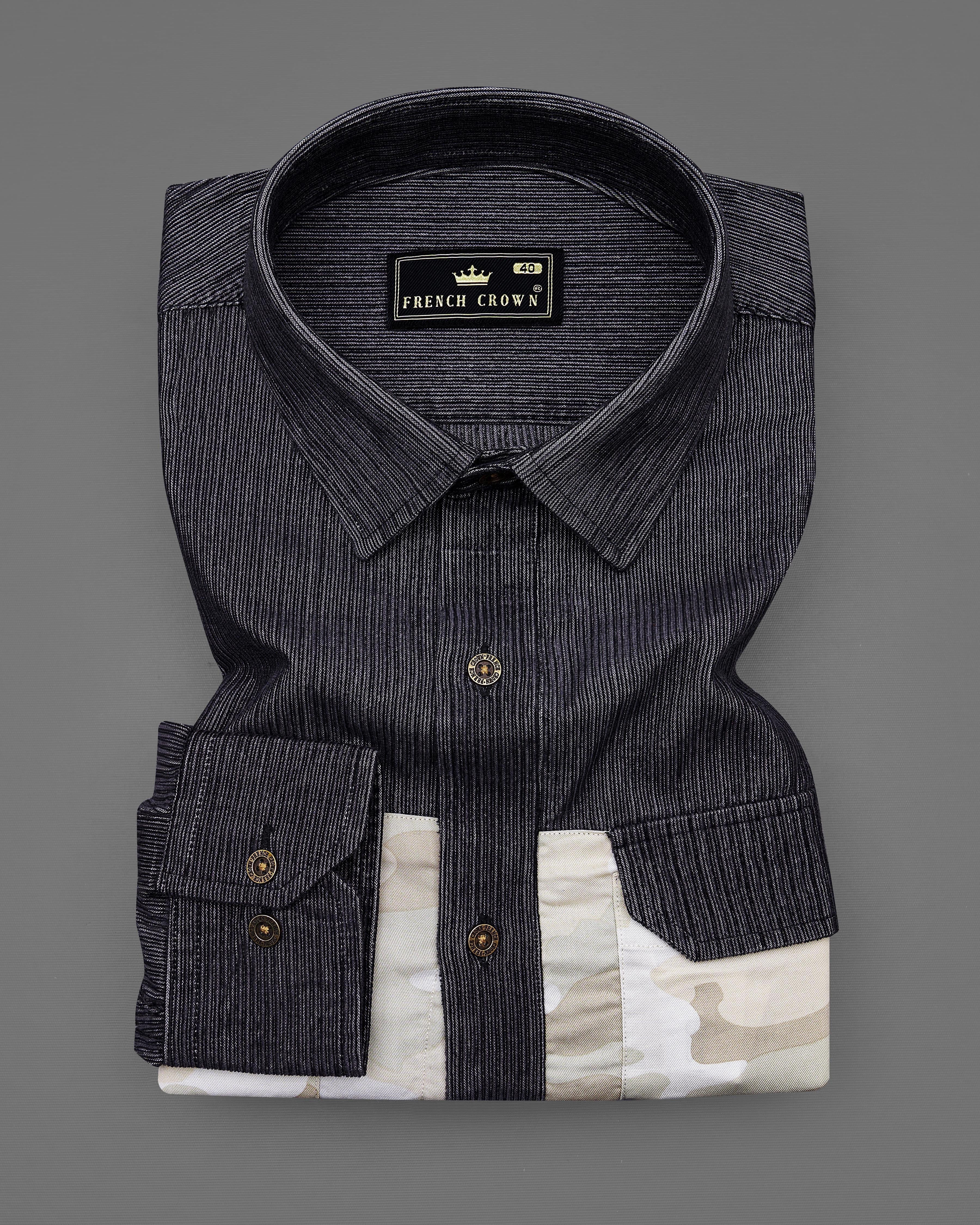 Baltic Gray with Oyster Brown Camouflage Printed Corduroy Designer Shirt 8922-MB-P332-38, 8922-MB-P332-H-38, 8922-MB-P332-39, 8922-MB-P332-H-39, 8922-MB-P332-40, 8922-MB-P332-H-40, 8922-MB-P332-42, 8922-MB-P332-H-42, 8922-MB-P332-44, 8922-MB-P332-H-44, 8922-MB-P332-46, 8922-MB-P332-H-46, 8922-MB-P332-48, 8922-MB-P332-H-48, 8922-MB-P332-50, 8922-MB-P332-H-50, 8922-MB-P332-52, 8922-MB-P332-H-52