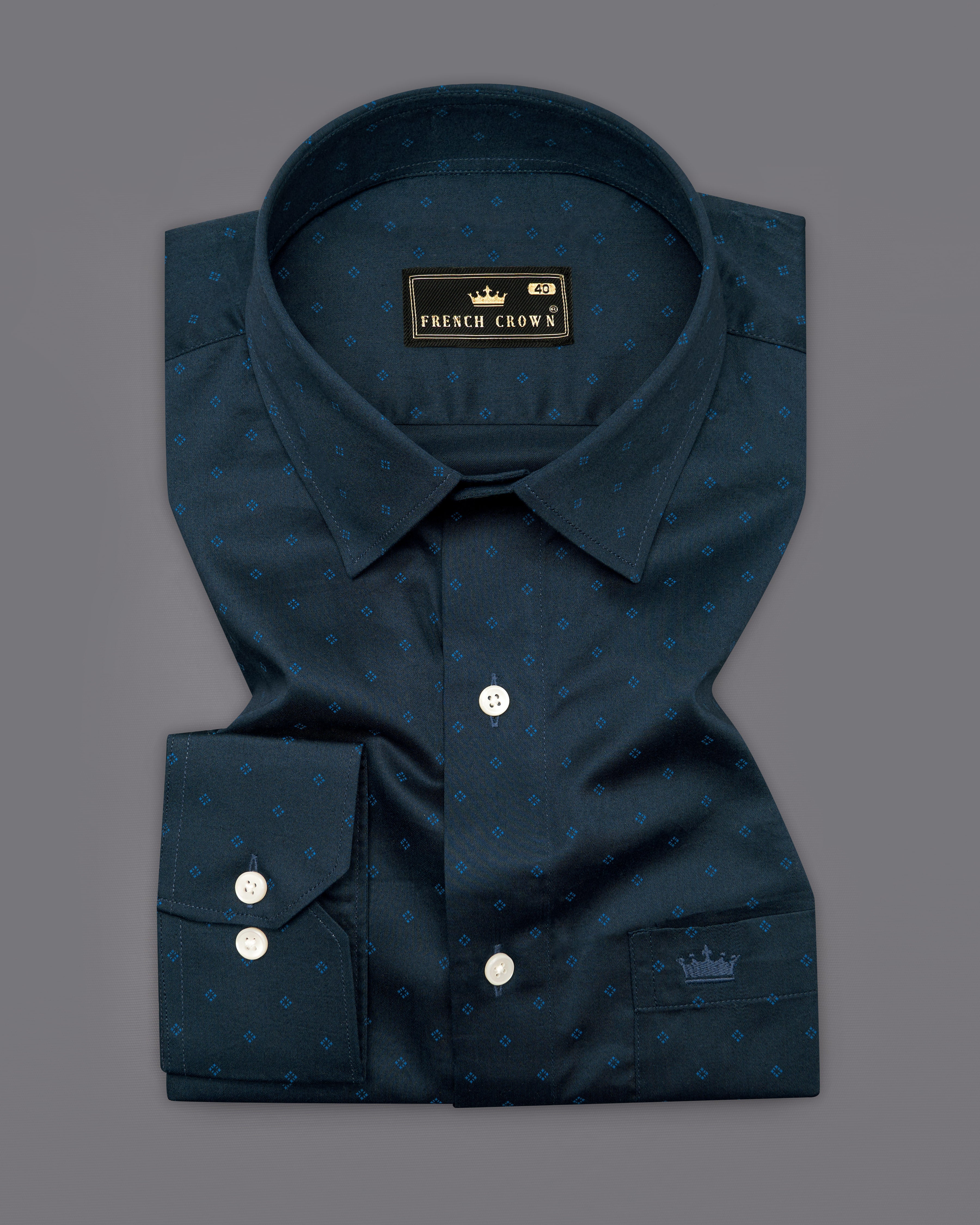 Mirage Dark Blue with Rhino Blue Super Soft Premium Cotton Shirt 9609-38,9609-H-38,9609-39,9609-H-39,9609-40,9609-H-40,9609-42,9609-H-42,9609-44,9609-H-44,9609-46,9609-H-46,9609-48,9609-H-48,9609-50,9609-H-50,9609-52,9609-H-52