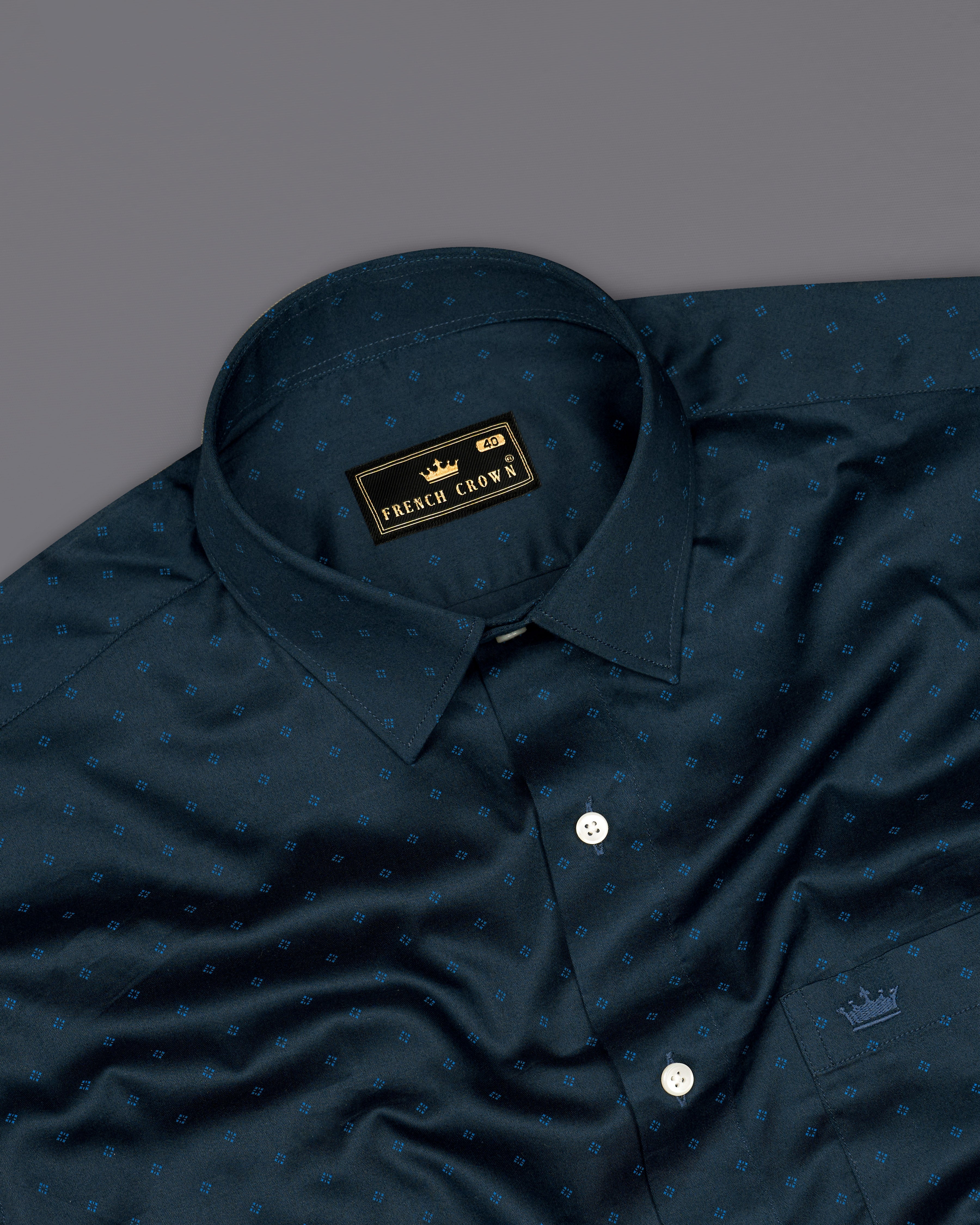 Mirage Dark Blue with Rhino Blue Super Soft Premium Cotton Shirt 9609-38,9609-H-38,9609-39,9609-H-39,9609-40,9609-H-40,9609-42,9609-H-42,9609-44,9609-H-44,9609-46,9609-H-46,9609-48,9609-H-48,9609-50,9609-H-50,9609-52,9609-H-52