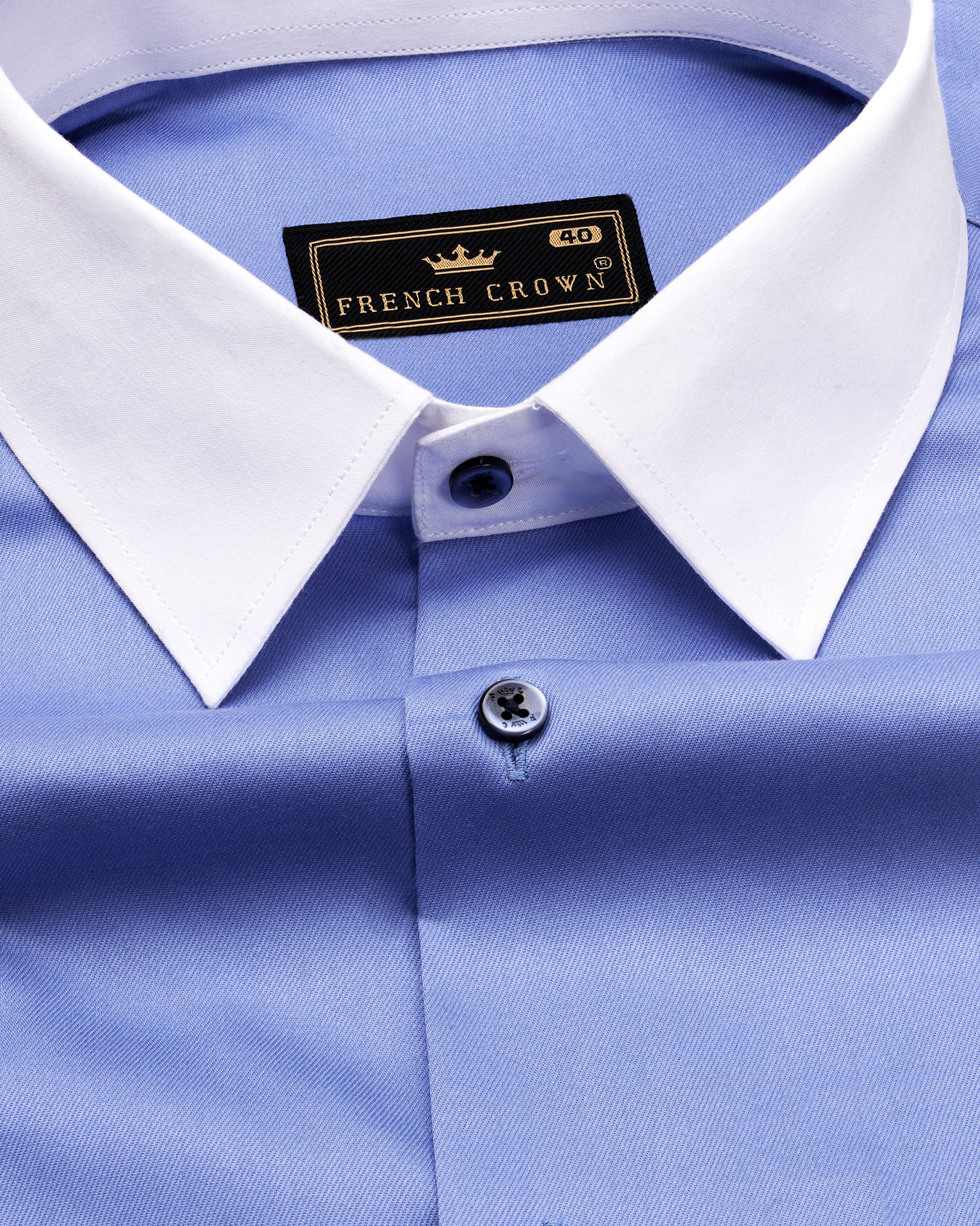 Cornflower Blue with White Cuff and Collar Twill Premium Cotton Shirt 9733-WCC-BLE-38, 9733-WCC-BLE-H-38, 9733-WCC-BLE-39, 9733-WCC-BLE-H-39, 9733-WCC-BLE-40, 9733-WCC-BLE-H-40, 9733-WCC-BLE-42, 9733-WCC-BLE-H-42, 9733-WCC-BLE-44, 9733-WCC-BLE-H-44, 9733-WCC-BLE-46, 9733-WCC-BLE-H-46, 9733-WCC-BLE-48, 9733-WCC-BLE-H-48, 9733-WCC-BLE-50, 9733-WCC-BLE-H-50, 9733-WCC-BLE-52, 9733-WCC-BLE-H-52