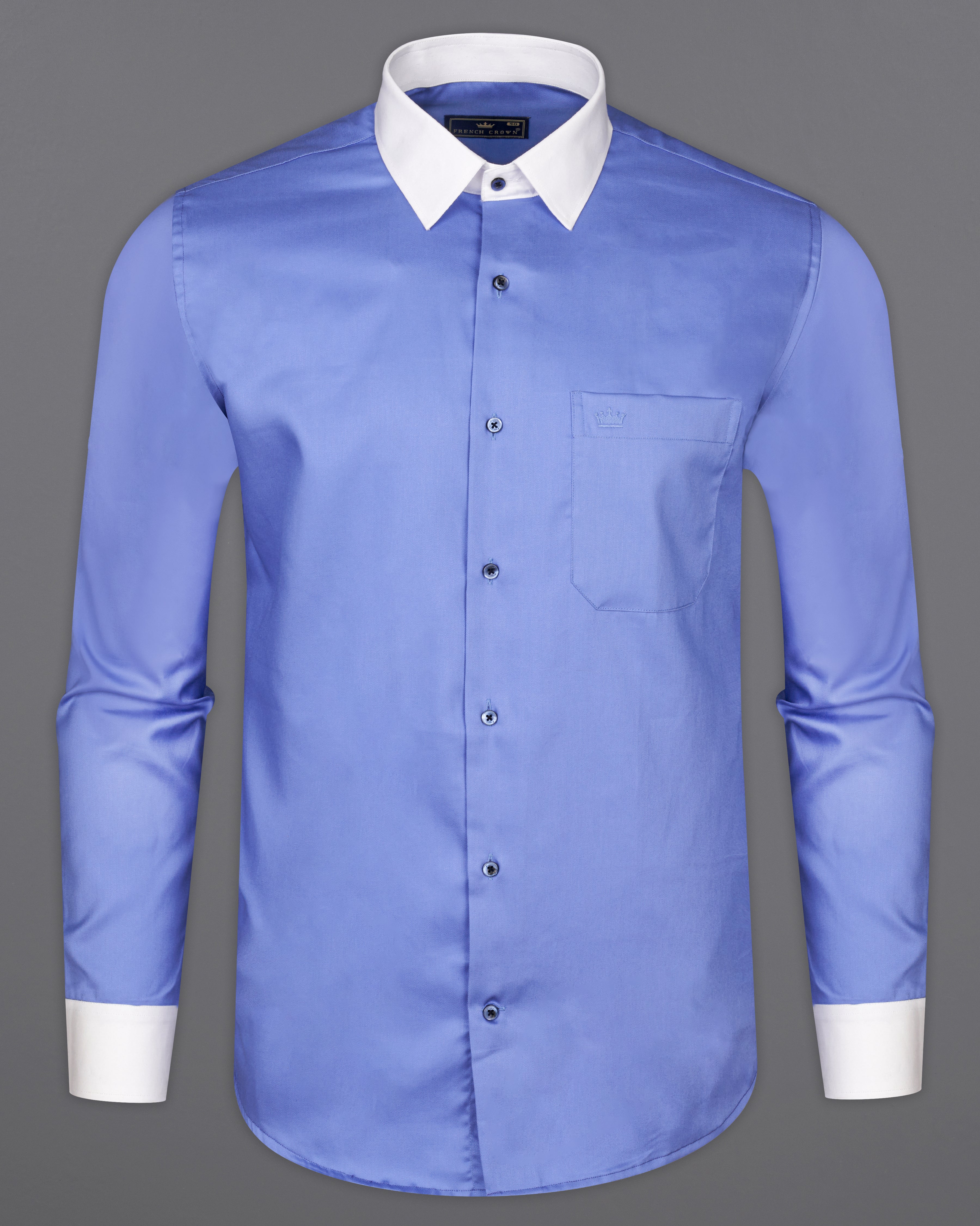 Cornflower Blue with White Cuff and Collar Twill Premium Cotton Shirt 9733-WCC-BLE-38, 9733-WCC-BLE-H-38, 9733-WCC-BLE-39, 9733-WCC-BLE-H-39, 9733-WCC-BLE-40, 9733-WCC-BLE-H-40, 9733-WCC-BLE-42, 9733-WCC-BLE-H-42, 9733-WCC-BLE-44, 9733-WCC-BLE-H-44, 9733-WCC-BLE-46, 9733-WCC-BLE-H-46, 9733-WCC-BLE-48, 9733-WCC-BLE-H-48, 9733-WCC-BLE-50, 9733-WCC-BLE-H-50, 9733-WCC-BLE-52, 9733-WCC-BLE-H-52