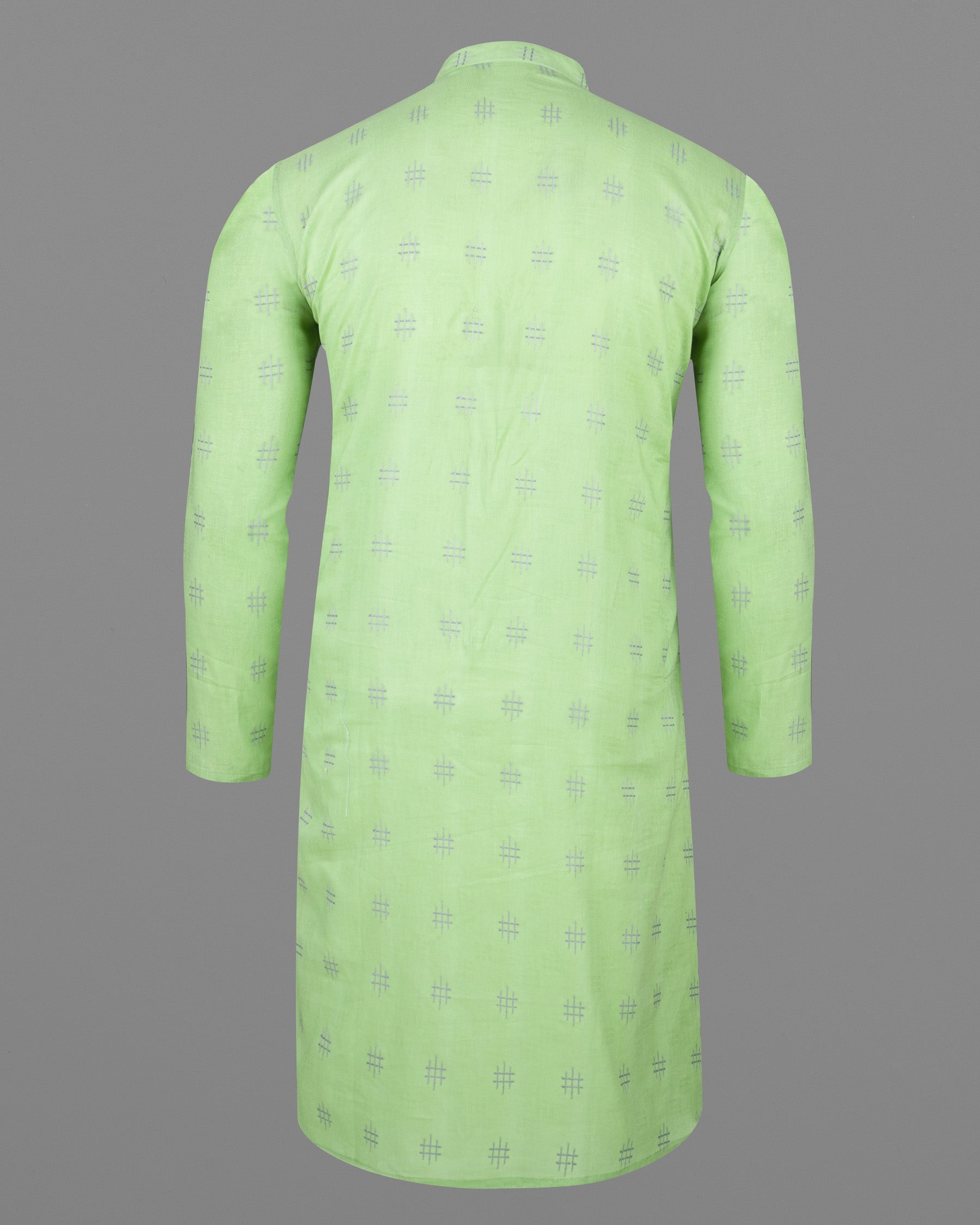Beryl Green Dobby Textured Premium Giza Cotton Kurta KT005-39, KT005-40, KT005-42, KT005-44, KT005-46