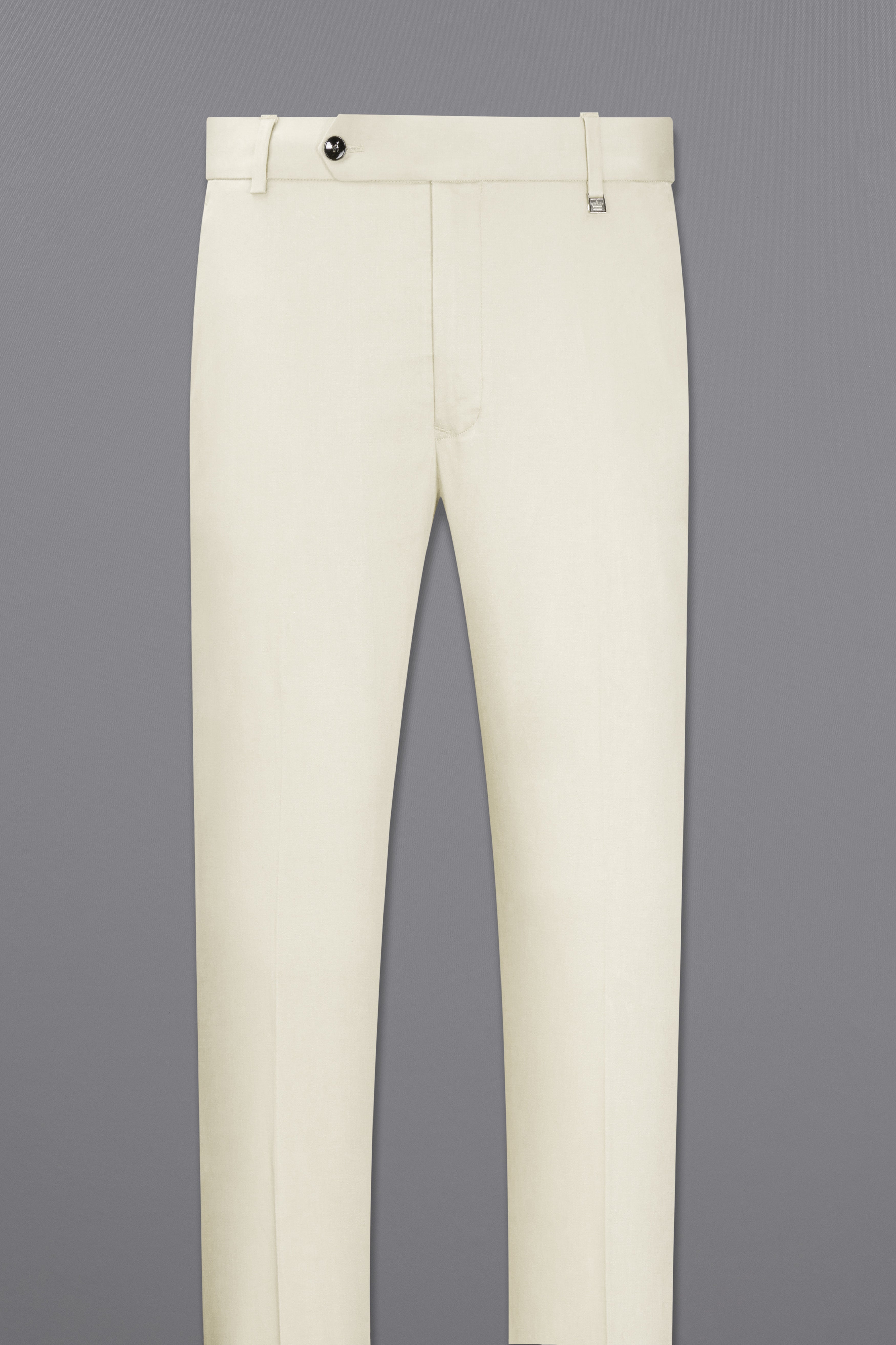 Merino Cream Cross Placket Bandhgala Premium Cotton Stretchable traveler Suit