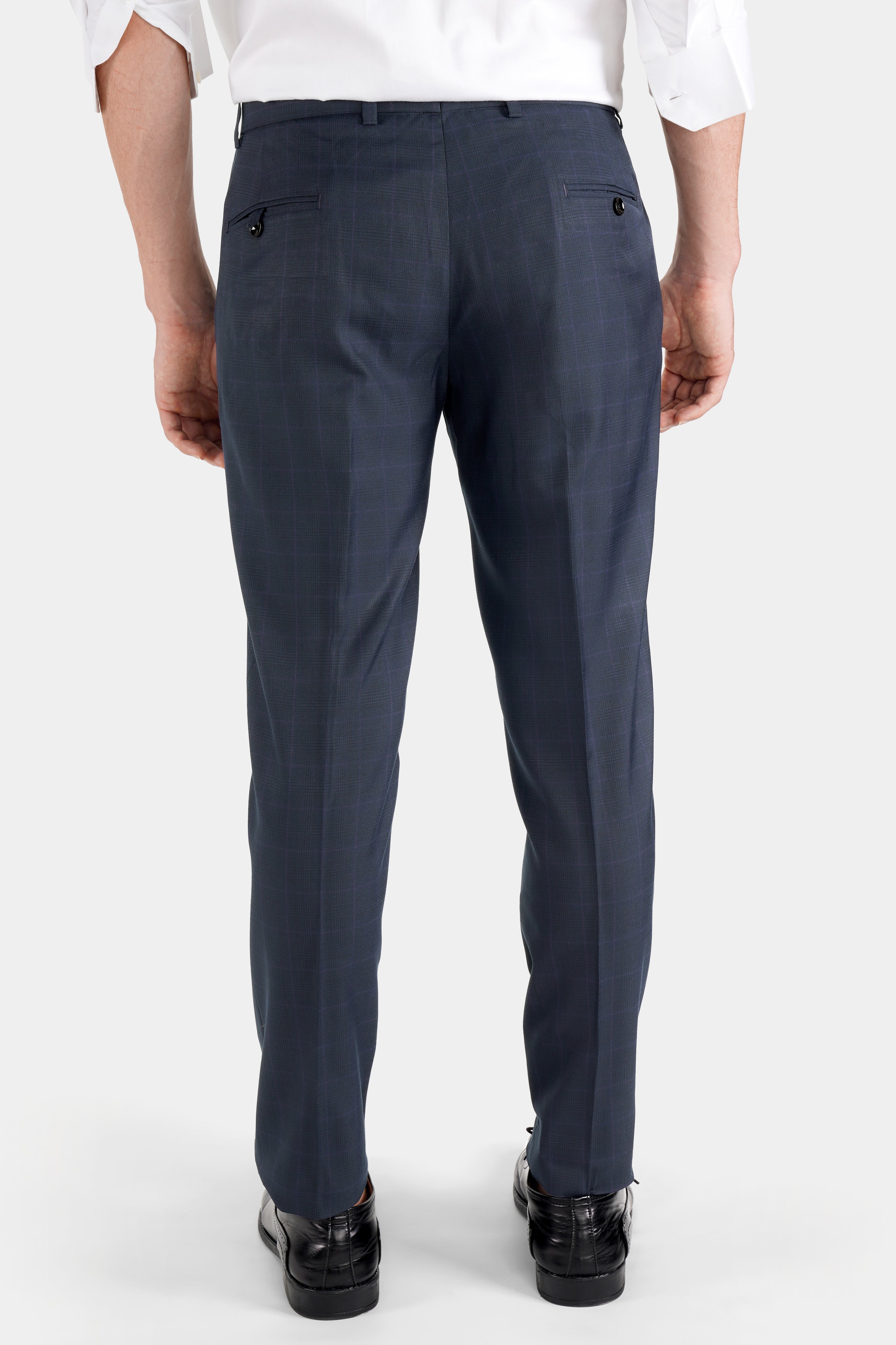 Baltic Blue with White Piping Work and Checkered Wool Rich Designer Suit ST2737-SB-D84-36, ST2737-SB-D84-38, ST2737-SB-D84-40, ST2737-SB-D84-42, ST2737-SB-D84-44, ST2737-SB-D84-46, ST2737-SB-D84-48, ST2737-SB-D84-50, ST2737-SB-D84-52, ST2737-SB-D84-54, ST2737-SB-D84-56, ST2737-SB-D84-58, ST2737-SB-D84-60