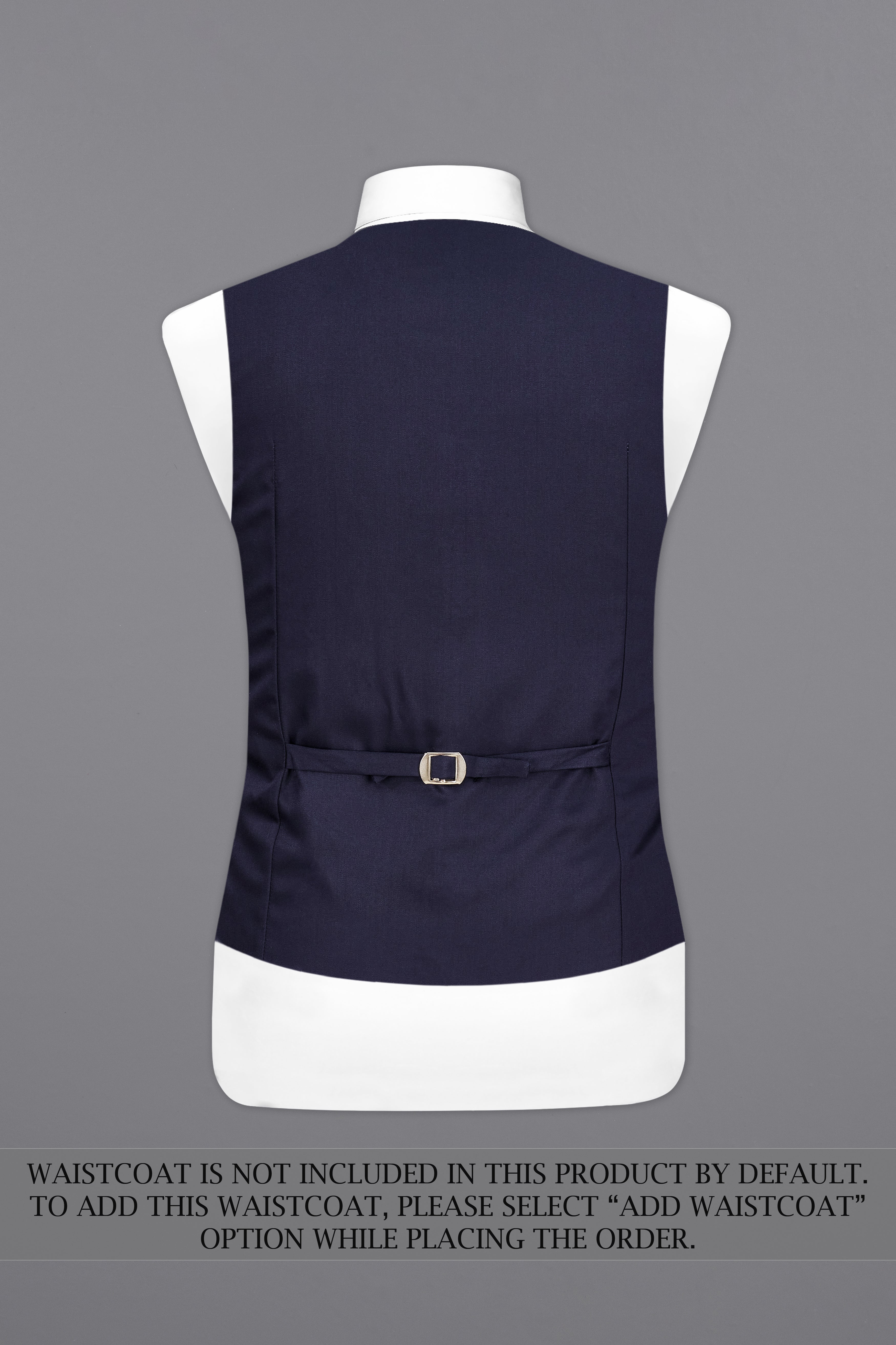 Navy Subtle Sheen Wool Blend Suit