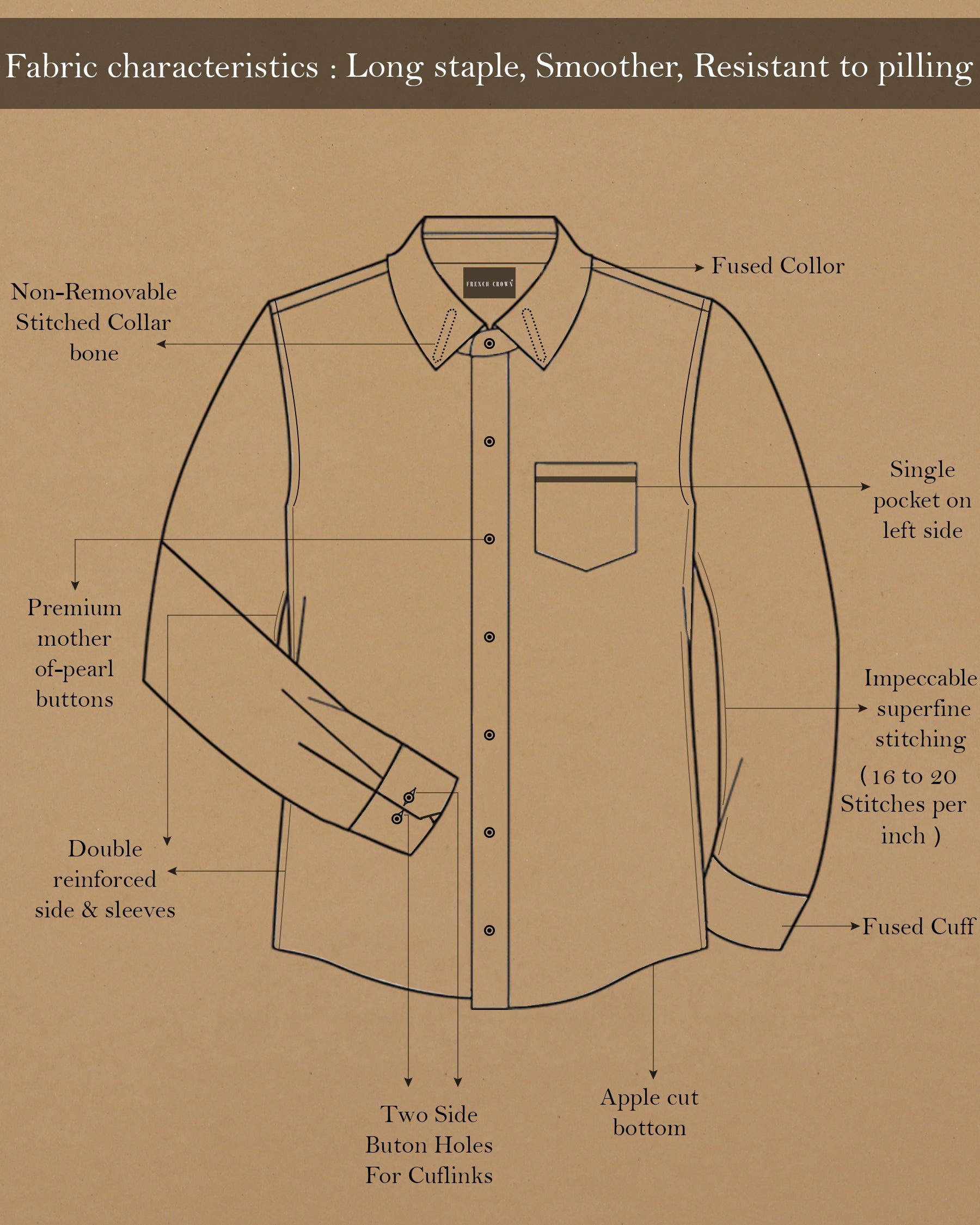 Rich black Corporate Luxury Linen-cotton SHIRT