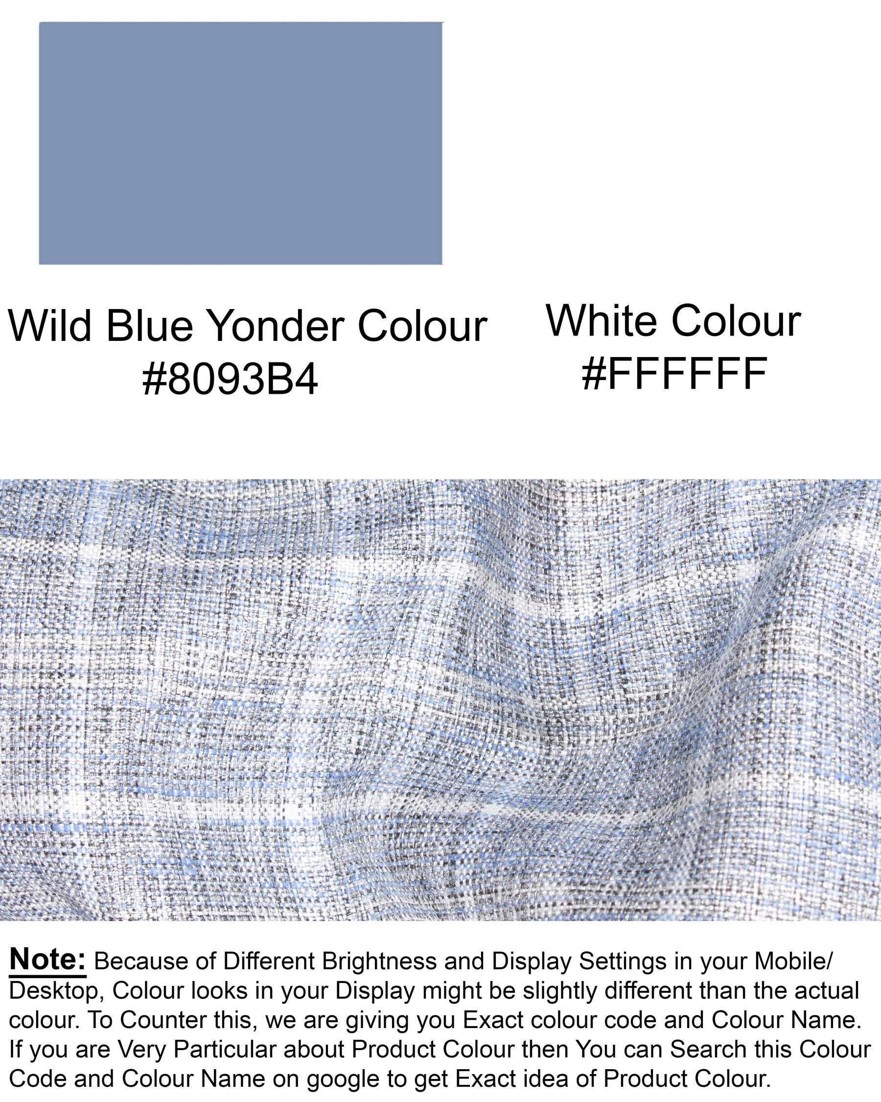 Wild Blue Yonder Windowpane Wool Rich Pant