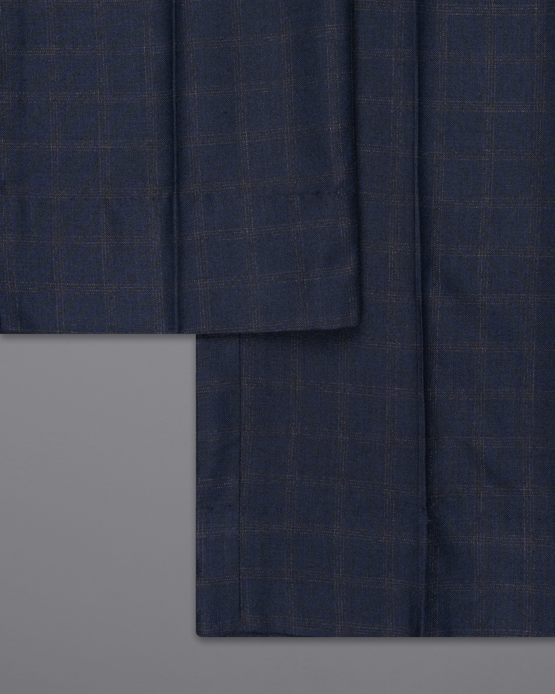 Ebony Clay Windowpane Wool Rich Pant
