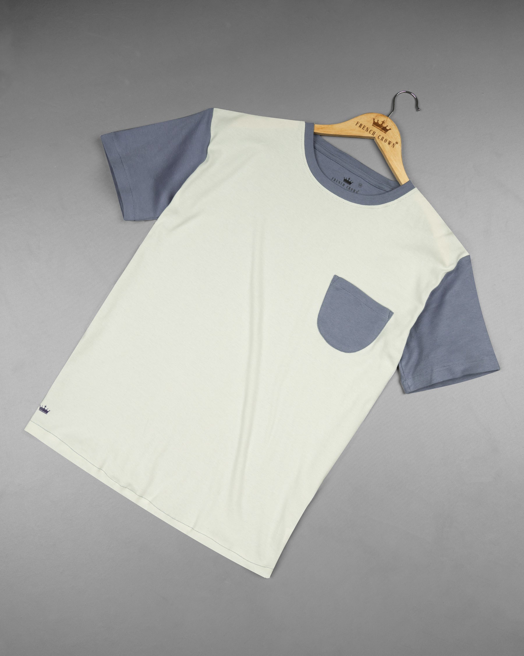 Pista with waterloo blue Super Soft heavyweight premium cotton winter T-shirt TS413-S, TS413-M, TS413-L, TS413-XL, TS413-XXL
