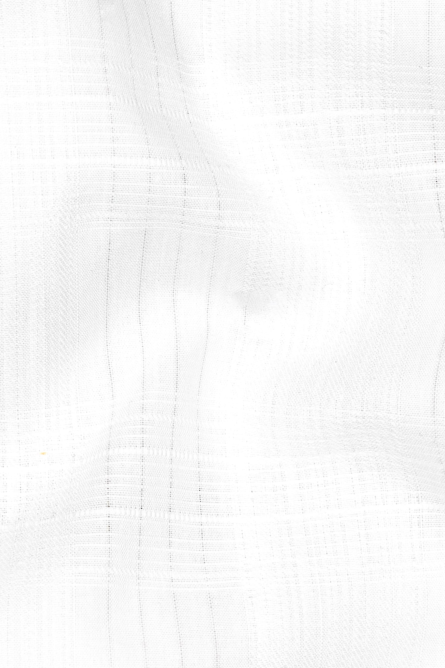 Bright White Dobby Premium Giza Cotton Shirt