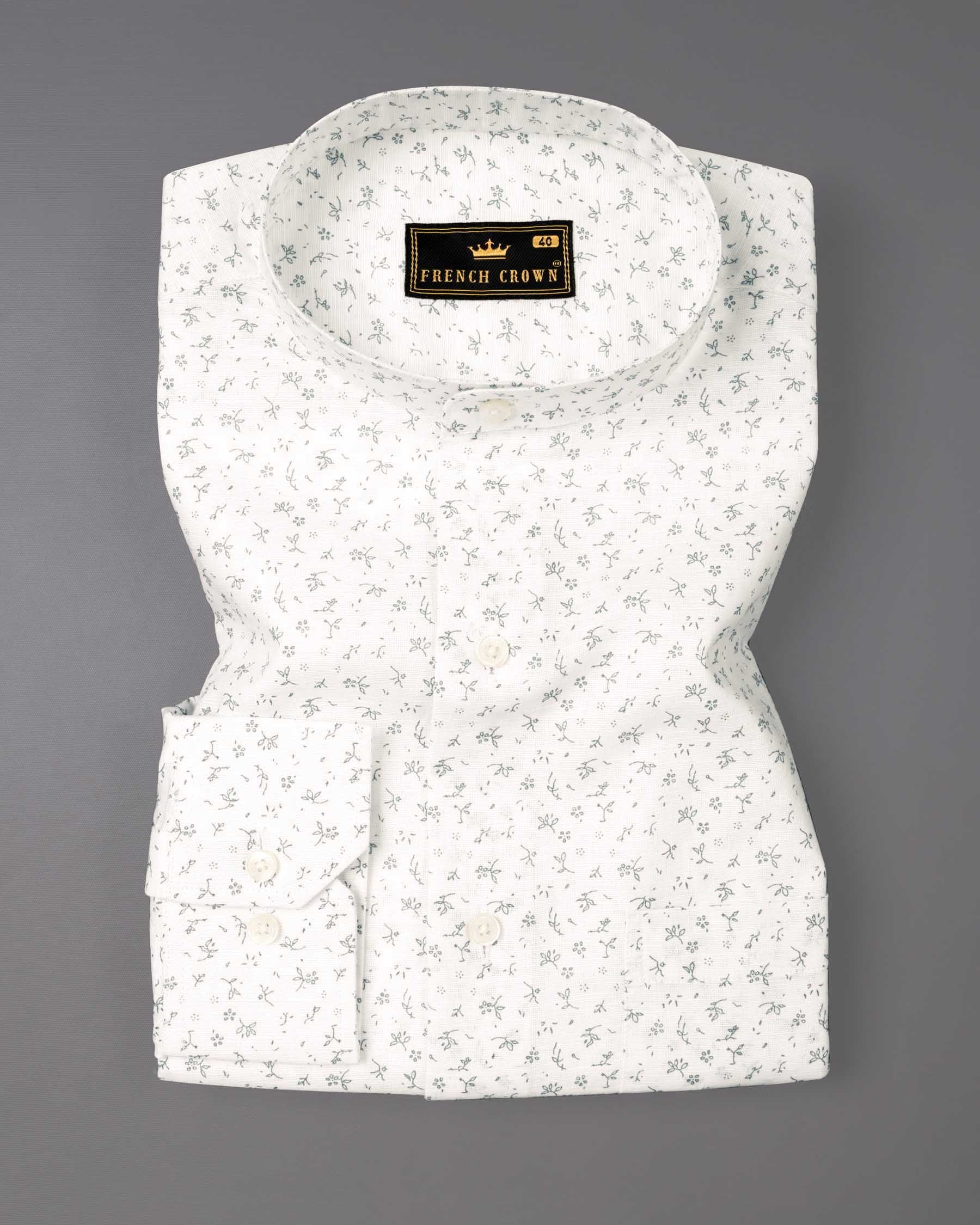 Bright White Printed Luxurious Linen Shirt 6458-M-38, 6458-M-H-38, 6458-M-39, 6458-M-H-39, 6458-M-40, 6458-M-H-40, 6458-M-42, 6458-M-H-42, 6458-M-44, 6458-M-H-44, 6458-M-46, 6458-M-H-46, 6458-M-48, 6458-M-H-48, 6458-M-50, 6458-M-H-50, 6458-M-52, 6458-M-H-52