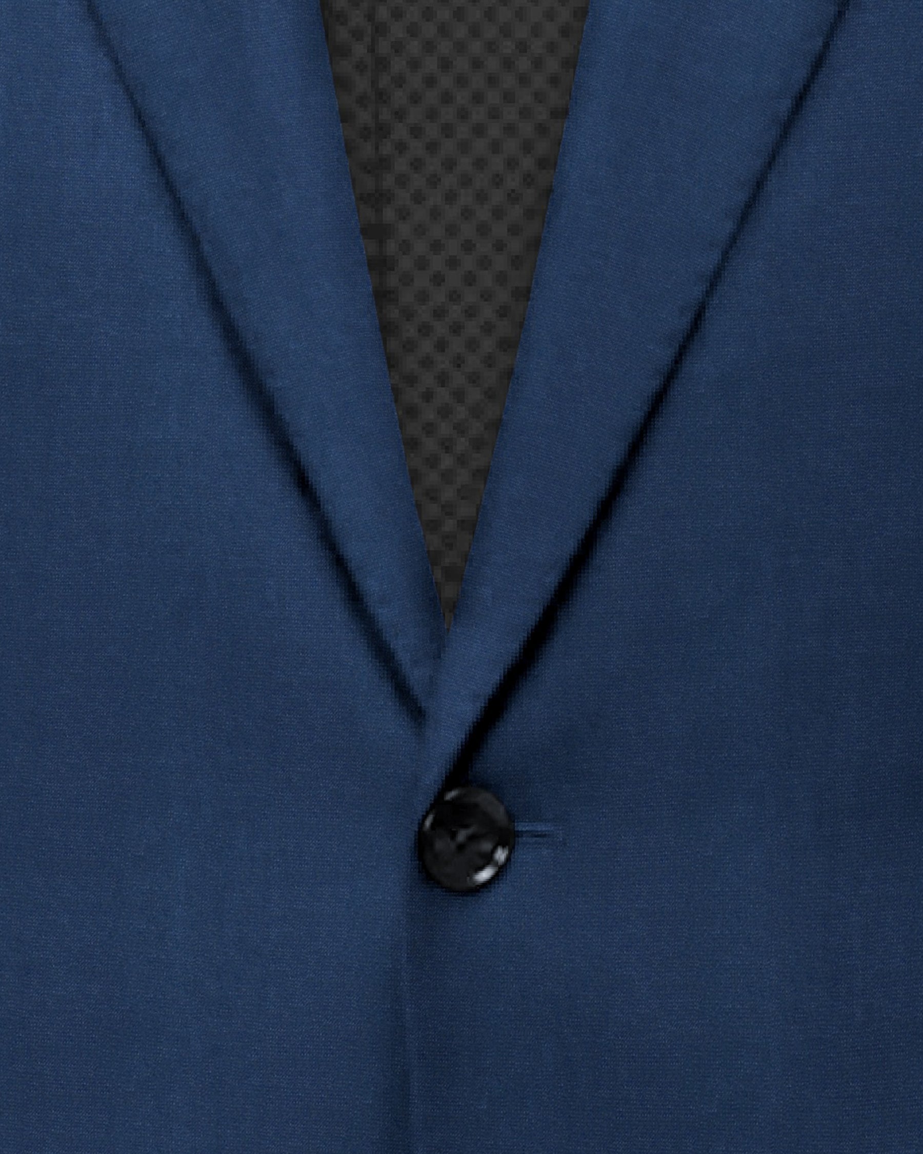 Blue Patch Subtle Sheen Pockets Performance Blazer