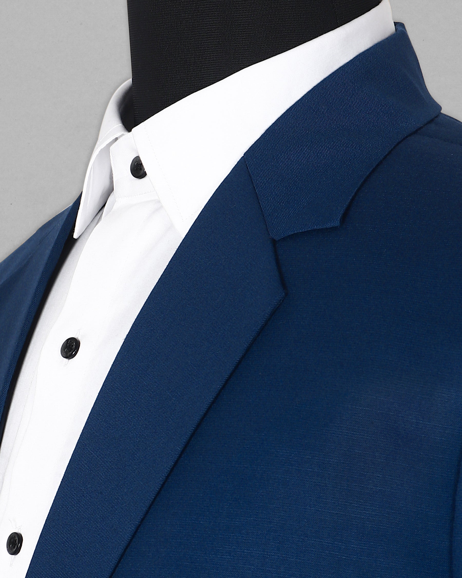 Blue Patch Subtle Sheen Pockets Performance Blazer