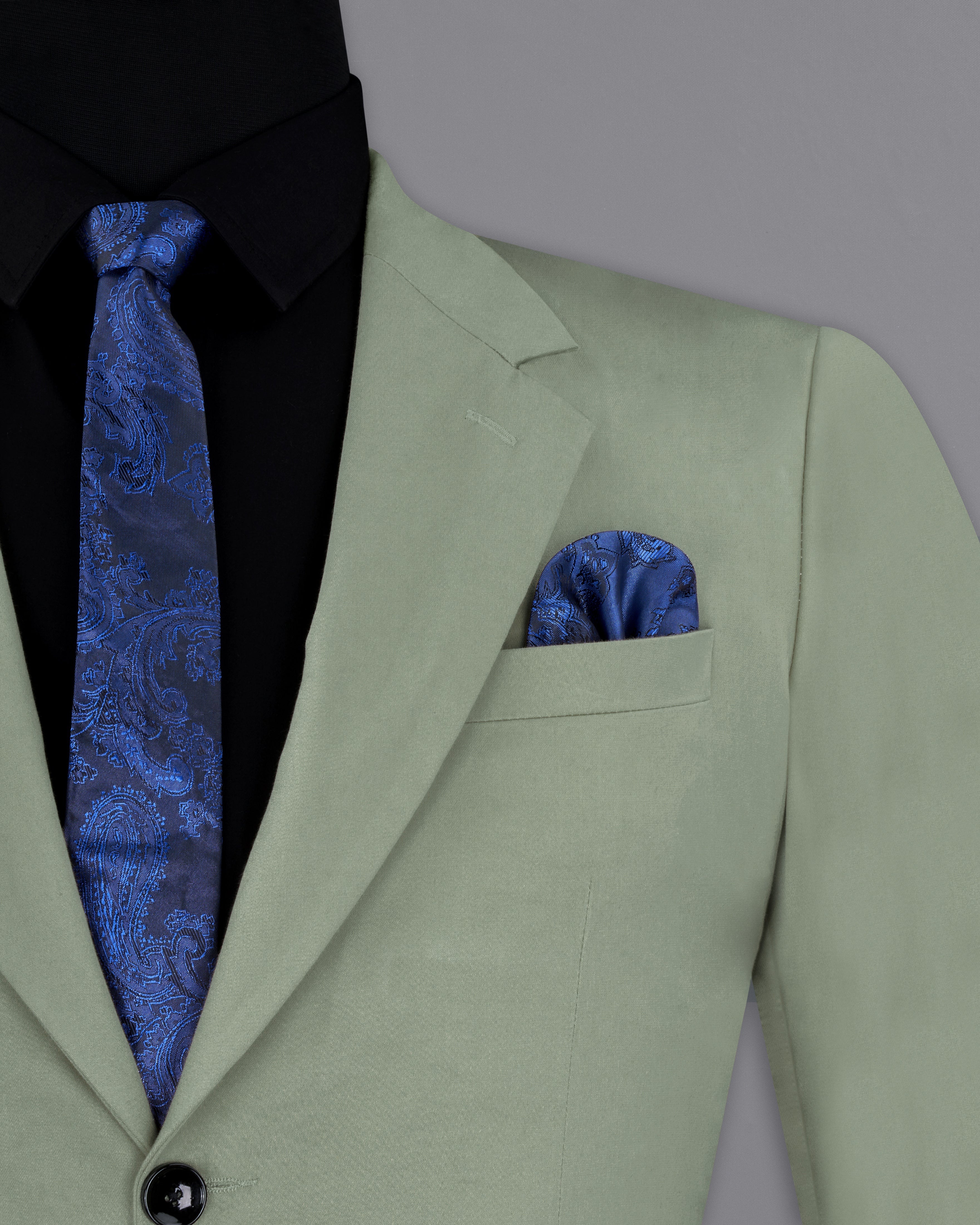 Granite Green Stretchable Premium Cotton Traveler Suit