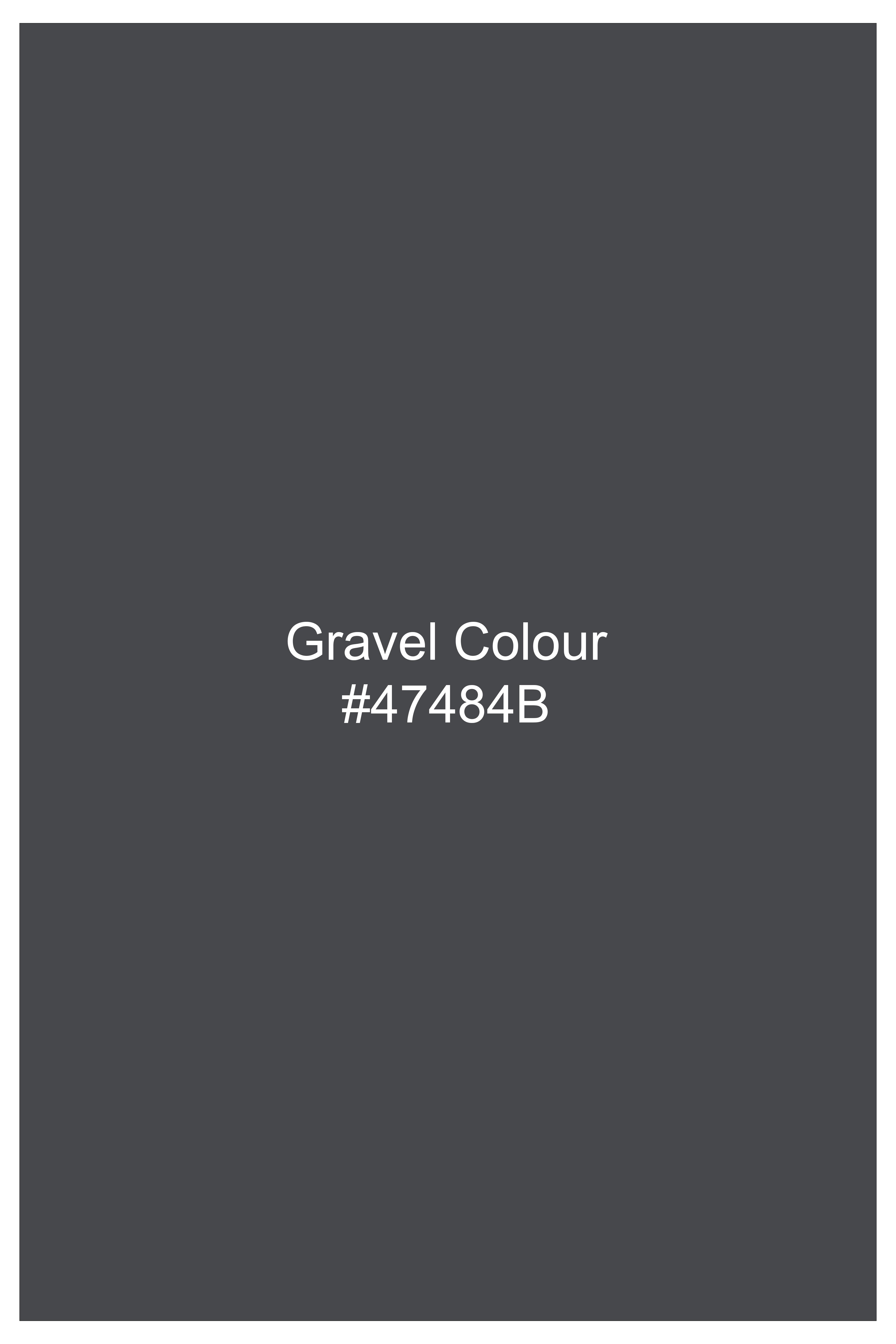 Gravel Gray Checkered Wool Blend Single Breasted Suit